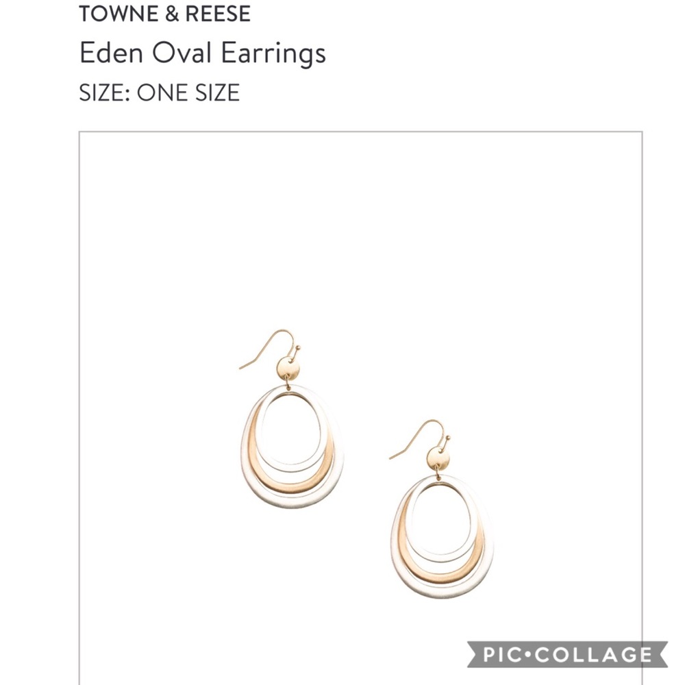 Stichfix Towne and Reese Eden Oval Earrings